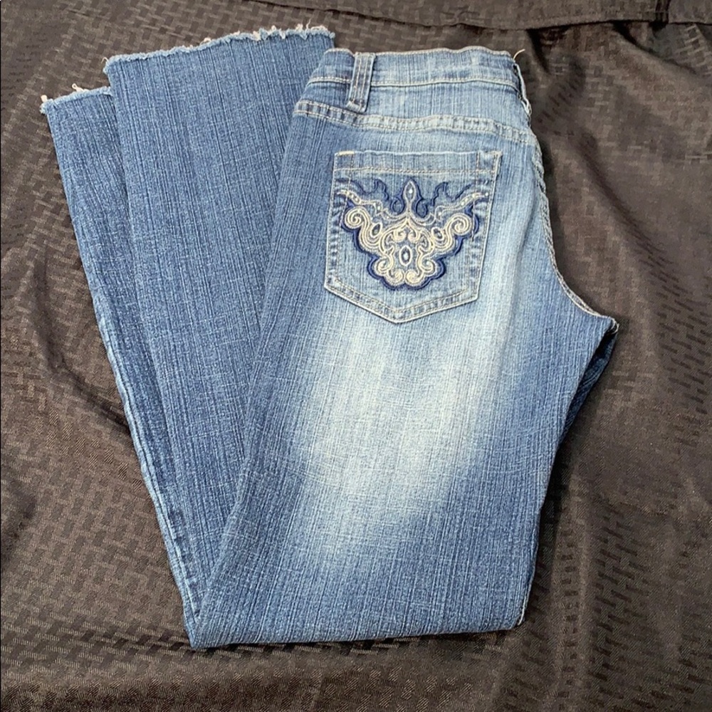 Sky Jeans Size 7/8 with Rhinestones on Back